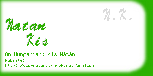 natan kis business card